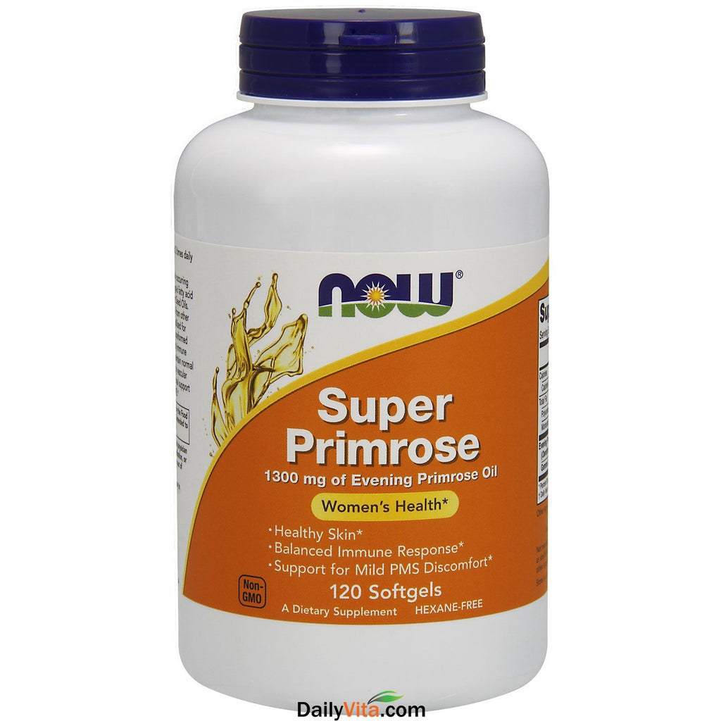 NOW FOODS Super Primrose 1300mg Sg, 120 CT