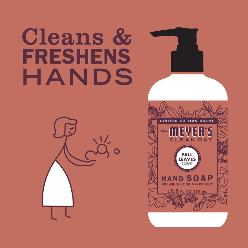 [Australia] - Mrs. MEYER'S CLEAN DAY Liquid Hand Soap, Fall Leaves Scent, 12.5 fl oz (Pack of 1) 12.5 Fl Oz (Pack of 1) 