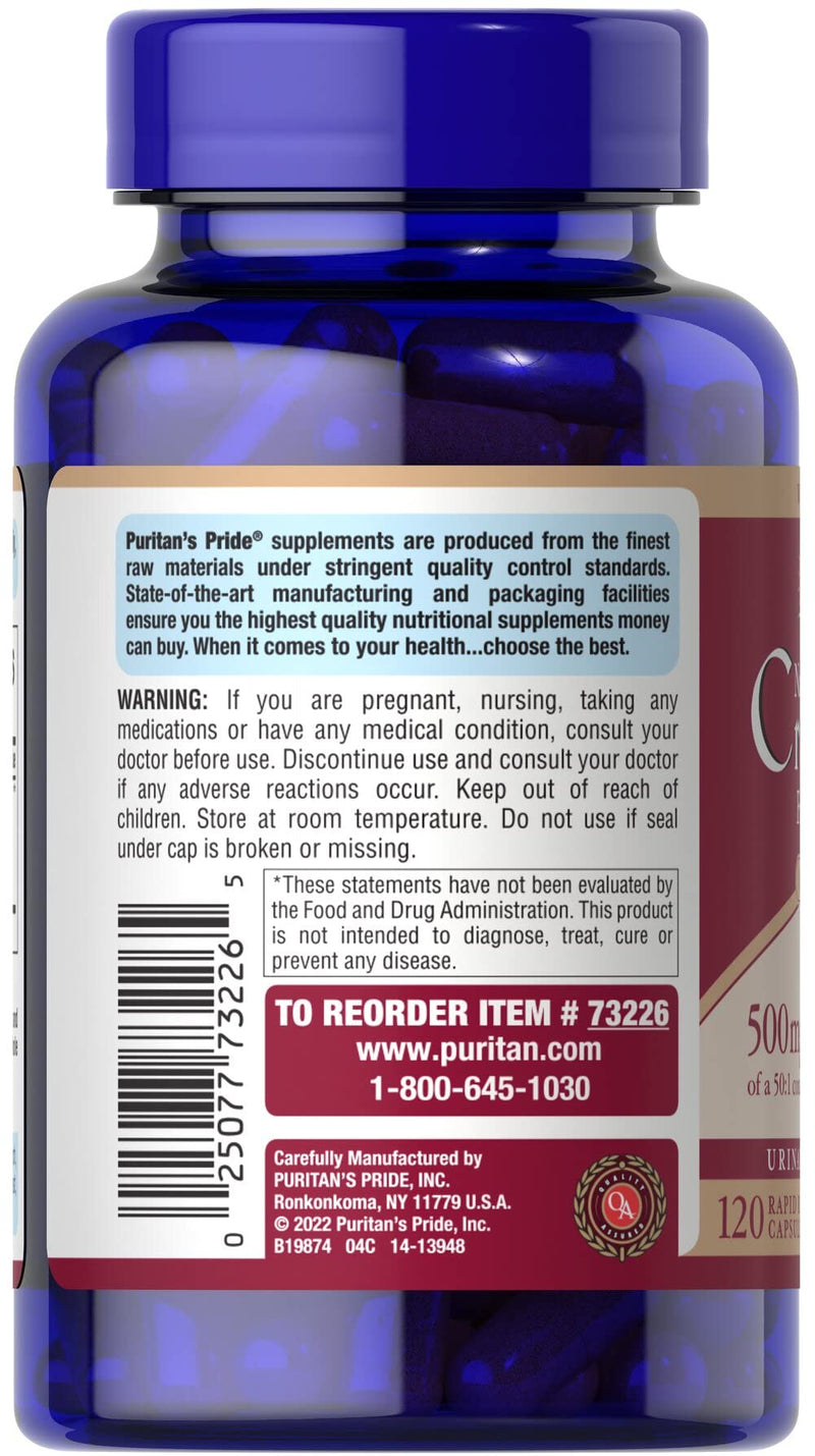 [Australia] - Puritan's Pride One A Day Cranberry - 120 Capsules Supports Urinary Health 120 count 1 pack 