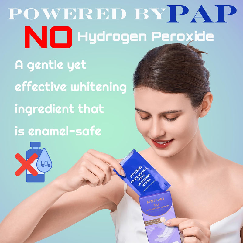 [Australia] - Pap Teeth Whitening Strips - for Sensitive Teeth, 8% Pap Formula, Gentle & Enamel-Safe, No Residue, Easy to Use Anytime, Helps Remove Coffee, Tea, Wine Stains, 14 Pairs - 28 Sheets Purple 1 Count (Pack of 14) 