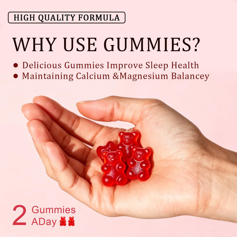 Magnesium Glycinate Gummies - 400mg High Absorption Formula for Sleep, Stress Relief & Muscle Health - Apple Flavor, 60 Days Supply for Adults,Non-GMO,120 Gummies