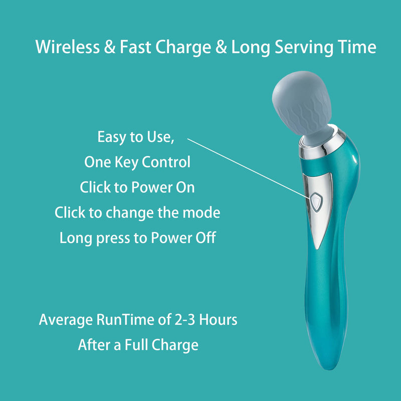 [Australia] - Handheld Personal Massager, Personal Tension Relief, Portable Rechargeable Body Massage Tool, Cordless Wand Massager for Women, Men Full Body Relax, Back Massage Gift Hand Held 