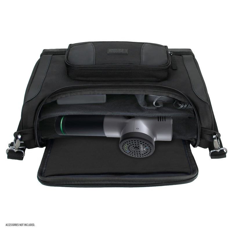 [Australia] - USA Gear Massage Gun Carrying Case - Massage Gun Case with Water Resistant Exterior, Customizable Interior Compatible with Theragun Prime Plus, Hyperice Hypervolt, Theragun Pro & More Black 