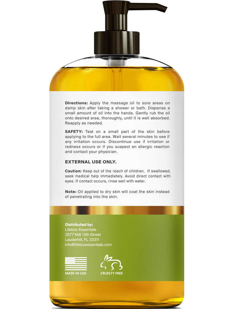 [Australia] - Arnica Sore Muscle Massage Oil ‚Äì 100% Pure & Natural - Massage Therapy for Muscles & Joints ‚Äì Body Oil Infused with Arnica Extract, Lavender Oil, Peppermint Oil & Chamomile Oil ‚Äì 8 FL OZ 8 Fl Oz (Pack of 1) Arnica - 8 Fl Oz (Pack of 1) 