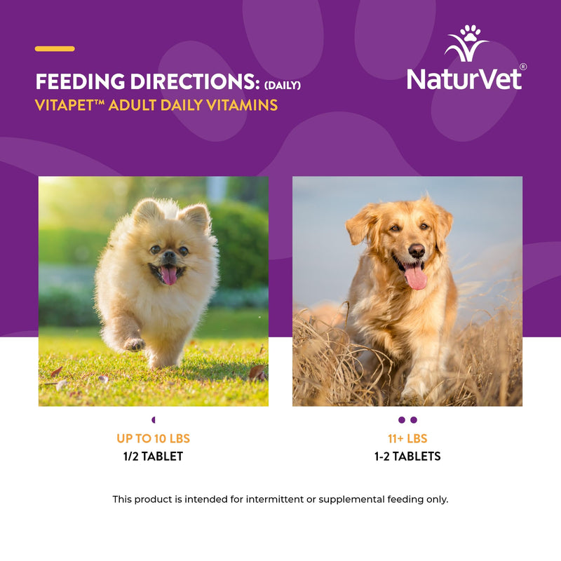 NaturVet Vita Pet Adult Plus Breath Aid Tablets -Time Release 365 ct - PawsPlanet Australia