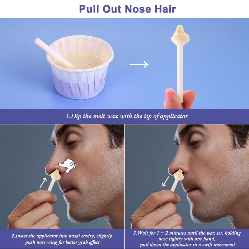[Australia] - Nose Wax Kit for Men and Women, Nose Hair Removal Wax for Charmonic (50 grams / 10 times usage count) 50g 