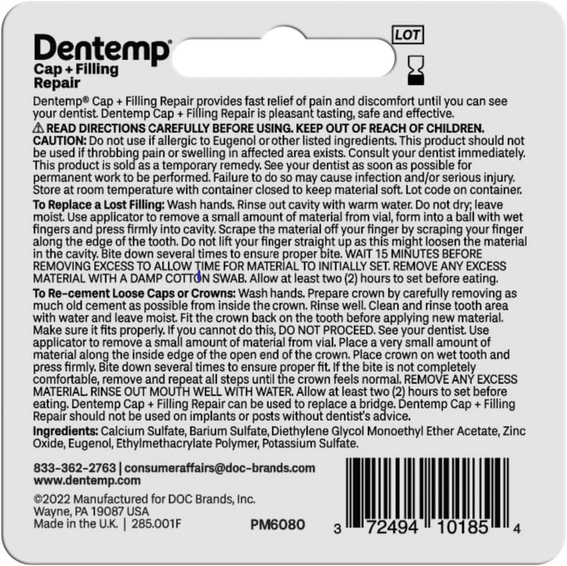 [Australia] - DENTEMP Maximum Strength Dental Repair 2.2 g 