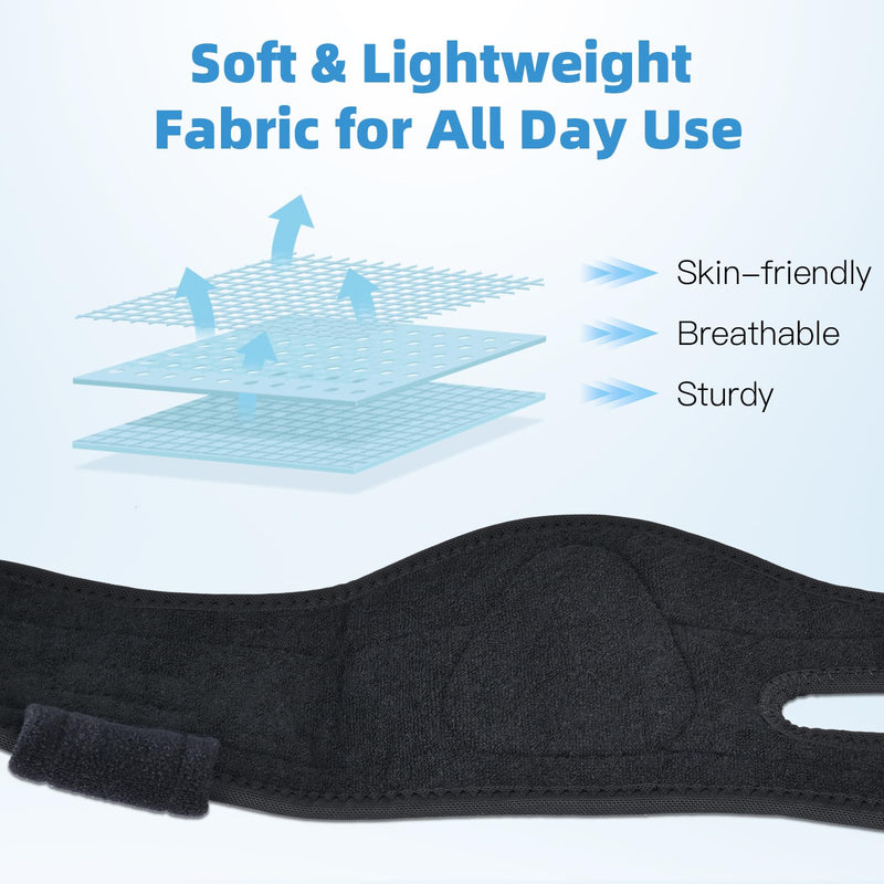 Tenbon Adjustable AFO Foot Drop Brace for Walking with Shoes, Socks, Or Barefoot Dorsiflexion Assist, Day & Night Use, Fits Left or Right Foot (Unisex, All-Day Wearable) M Day+Night (1 PACK)