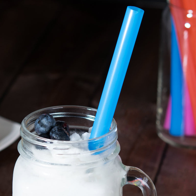 [Australia] - 100 Extra Large Plastic Bubble Tea Smoothie Straws, 1/2" Wide X 8 1/2" Long Boba Straws 12mm Extra Wide 