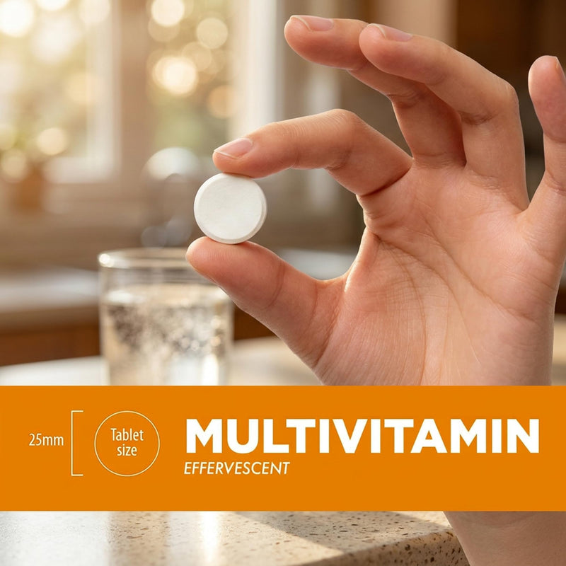 Effervescent Multivitamins - High Strength Multivitamin Tablets - Complete One a Day Supplements for Men & Women - 20 Per Tube (Pack of 6) 20 count (Pack of 6)