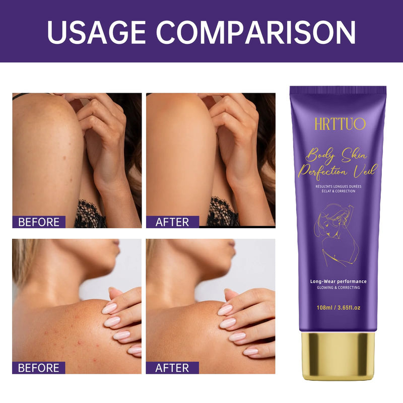 [Australia] - Body Coverage Perfector with Brush - Waterproof Leg & Body Makeup for Skin Imperfections & Uneven Tone, Transfer-Resistant Natural Finish Concealer, Flawless Looking Legs (Golden Radiance) Golden Radiance 
