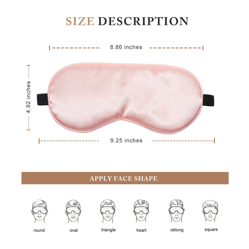 [Australia] - Eye Mask for Sleeping,3 Pack Silk Sleep Masks for Women Men-Blindfold for Travel on Airplane,100% Pure Silk Eye Mask for Sleep with Adjustable Strip Black-pink-purple 
