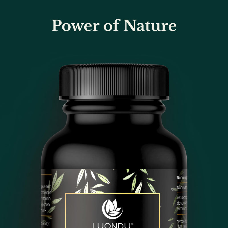 [Australia] - Luondu Astaxanthin 12mg Astaxanthin High Dose - 90 Astaxanthin Softgel Capsules - Astaxanthin Capsules Natural Astaxanthin - Antioxidants Astaxantin Capsules Astaxanthin Tanning Capsule 