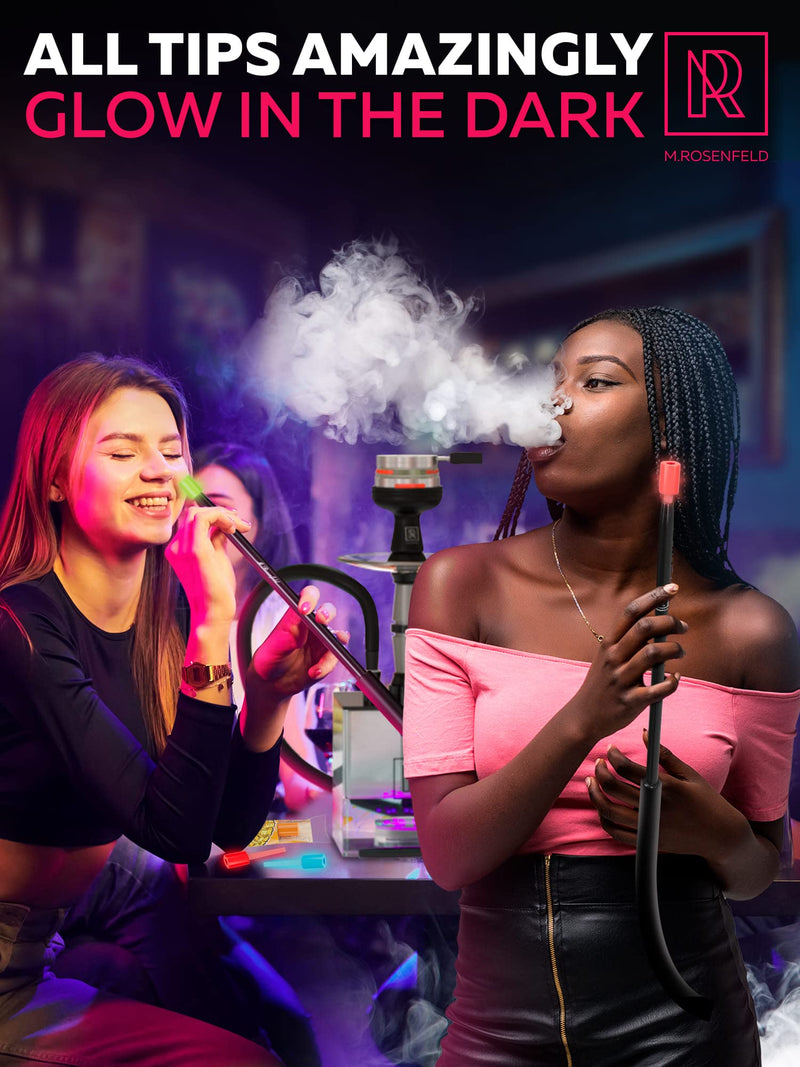 [Australia] - Candy Hookah Tips - 12 pcs Glow in The Dark Jolly Tips - Individually Wrapped Hookah Tips Lollipop Shisha Accessories - 12 Different Hookah Candy Tips Delicious Flavors - Hookah Tips Disposable 12 Pcs Different Flavors 