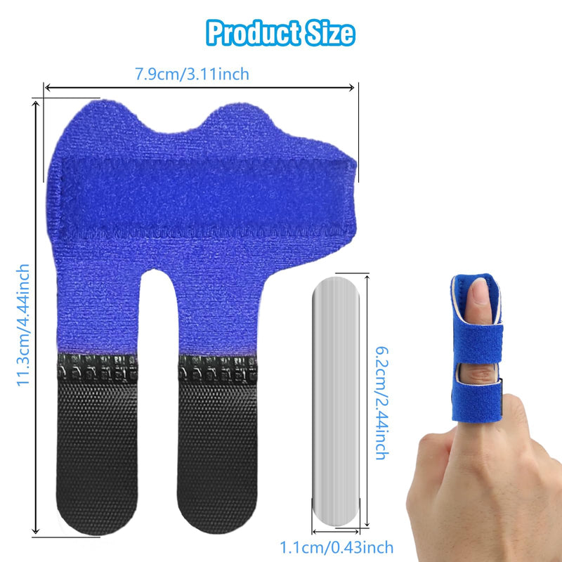 [Australia] - Wepai Pack of 5 finger splints for little finger, ring finger, middle finger, index finger and thumb, finger support for stiffness of joints, fracture of fingers and immobilization of knuckles A 