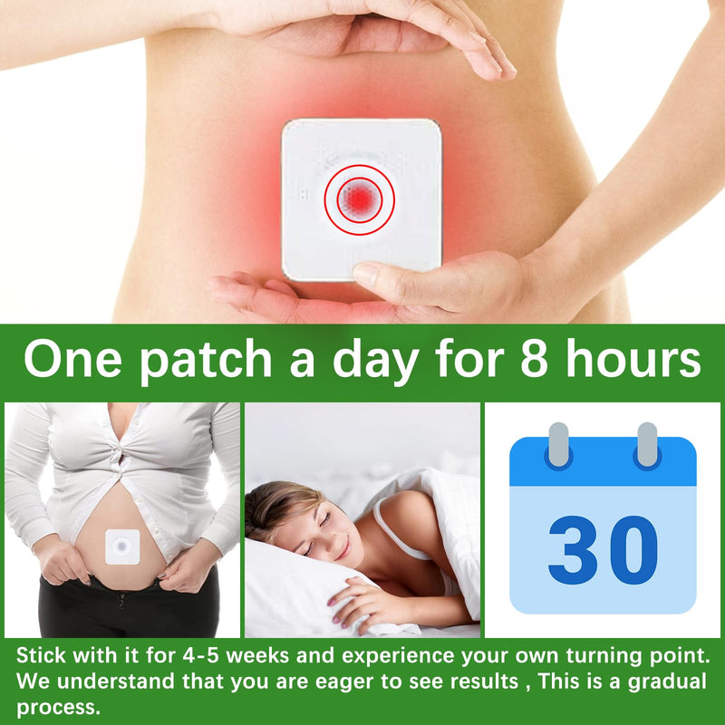 [Australia] - 3 Boxes Mugwort Belly Patch,90Pcs Natural Wormwood Essence Pills and 90Pcs Belly Sticker, Moxa Hot Moxibustion Navel Wormwood Sticker (90) 90 