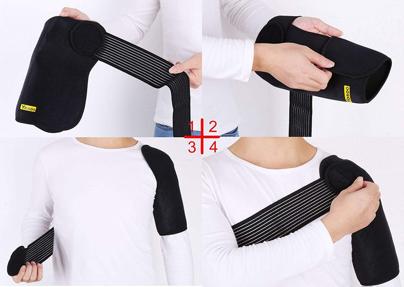 Yosoo Elastic Shoulder Brace Support Strap Wrap Belt