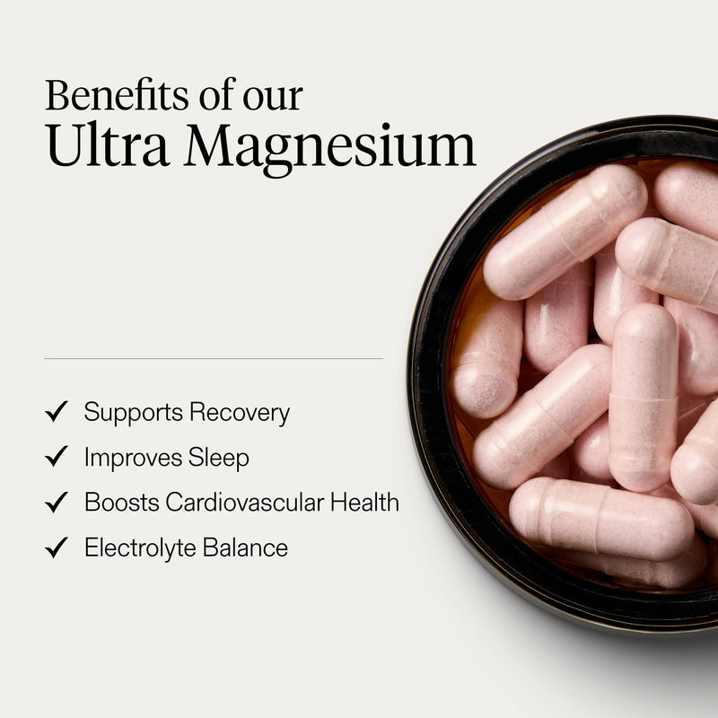 Puresport Ultra Magnesium Supplement Capsules (30 Day Supply), Glycinate 3-in-1 Complex, Supports Recovery & Sleep, Boosts Cardiovascular Health, Maintains Electrolyte & Endurance, Reduces Fatigue 90 count (Pack of 1)
