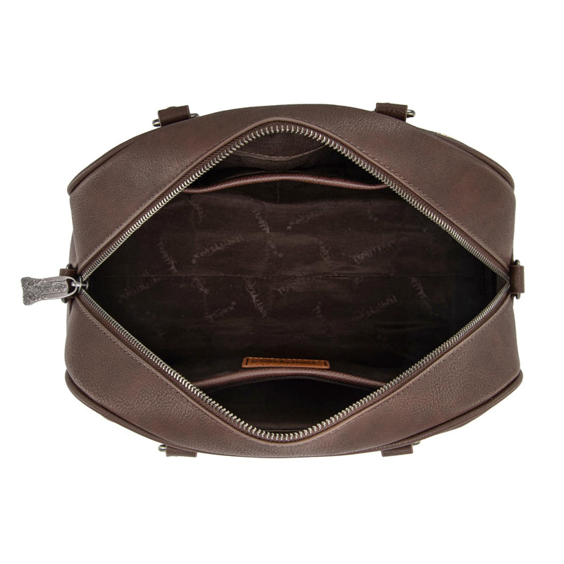 Mini Duffel Bag for Women Hair-on Cowhide Crossbody Bag Coffee