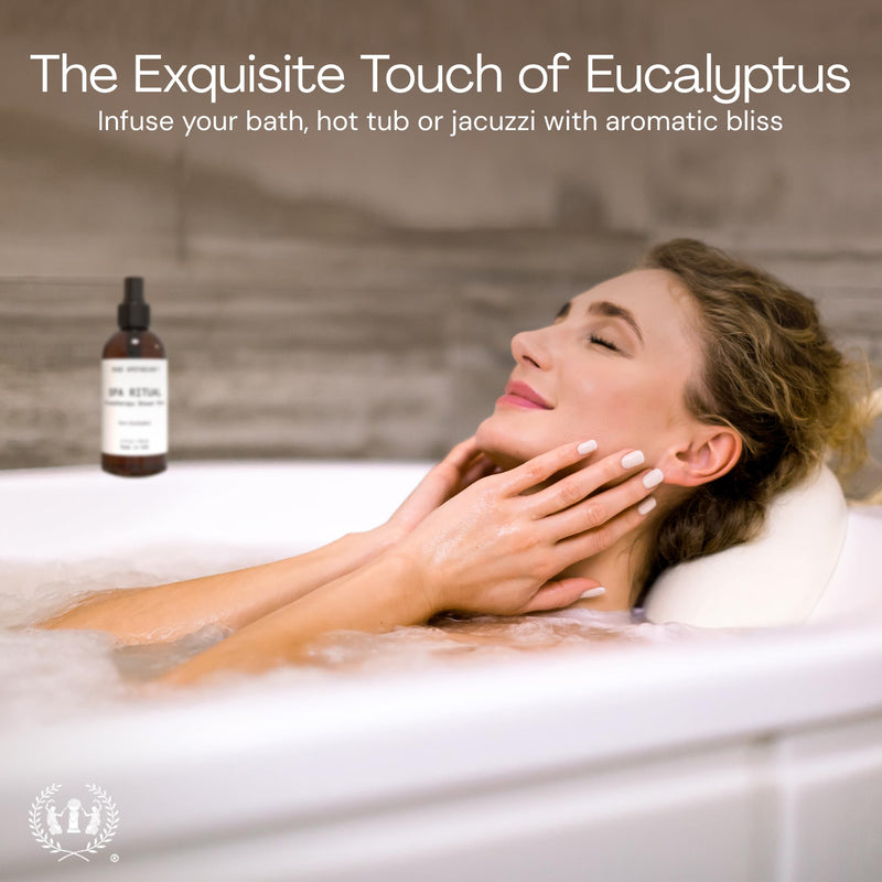 Muse Apothecary Spa Ritual Pure Eucalyptus Oil Shower Mist - Eucalyptus Spray for Shower, Spa, Bath, and Linen - Aromatherapy Eucalyptus Essential Oil Spray - 8oz, 2 Pack 8 Fl Oz (Pack of 2)
