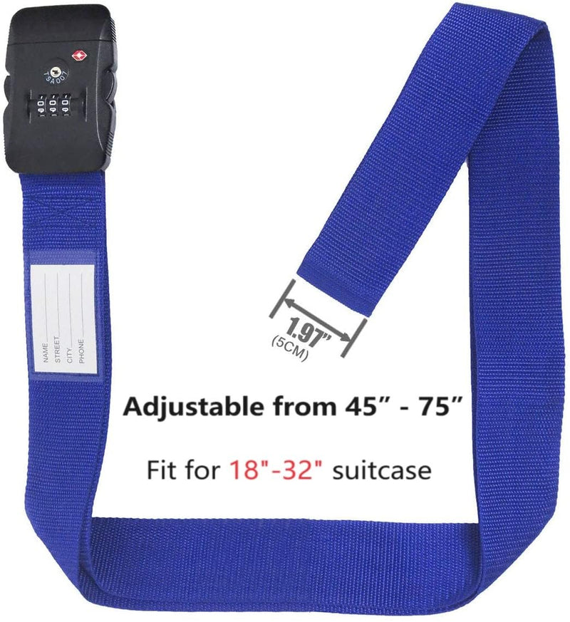 Travel Luggage Straps and Reillable Bottles