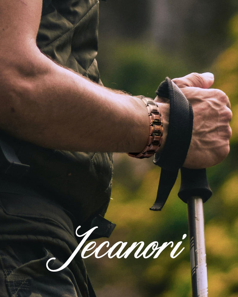 [Australia] - 3X Strength Copper Bracelets for Men, Magnetic Bracelets for Men with 3800 Gauss Magnets, Premium Fold-Over Clasp Copper-Rivet 