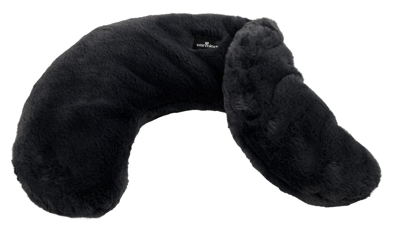 [Australia] - Warmies® heat cushion/premium neck warmer black, removable millet lavender filling 40cm 700g 