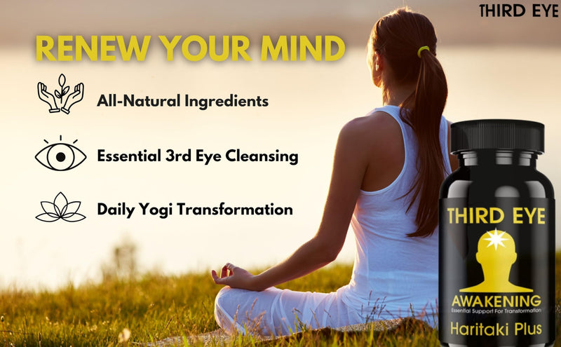 [Australia] - Third Eye Awakening - Organic Haritaki Capsules- Kailash Herbals-100 capsules- 650 mg each-Terminalia chebula- Vegan 