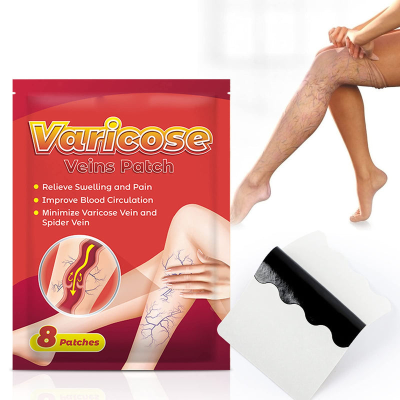 [Australia] - 40 Sheets Varicose Vein Treatment Patches, Herbal Extract for Removing Spider Veins for Improved Blood Circulation 
