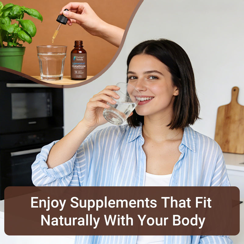 Liposomal Glutathione - Ultra High Absorption L-Glutamine - CoQ10 & Antioxidants for Liver Detox, Brain, Energy, Healthy Aging - Alpha-Lipoic Acid & Vitamin C Support Immune, Metabolism & Cholesterol