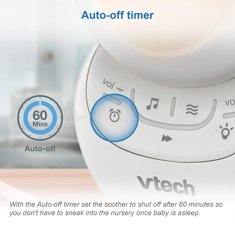 [Australia] - VTech BC8211 Myla The Monkey Baby Sleep Soother with a White Noise Sound Machine Featuring 5 Soft Ambient Sounds, 5 Calming Melodies & Soft-Glow Night Light, 1 Count (Pack of 1) 