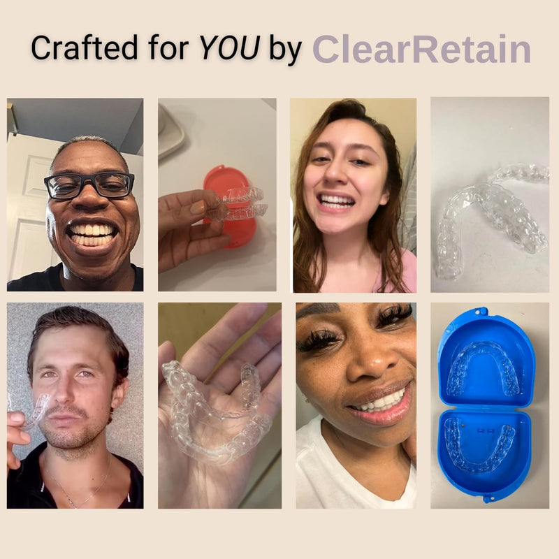 Custom Clear Dental Retainers Retainer Made in The USA | at Home Kit for Perfect Custom Fit Great for Replacement Retainers (Lower Only) Lower Only