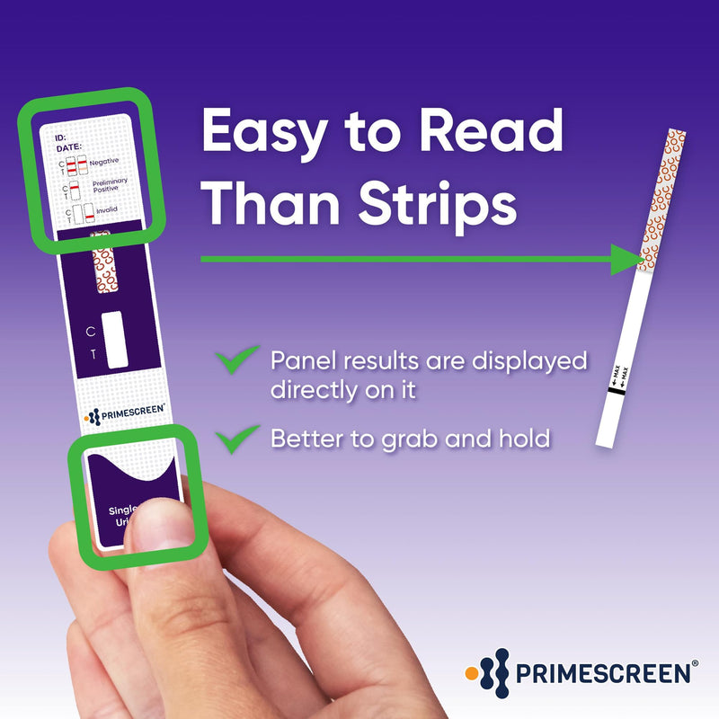 [Australia] - Prime Screen Cocaine Urine Test Card - Detect COC in Urine with 300 ng/mL Cutoff Level - Single Panel Drug Test Kit - 10 Pack 