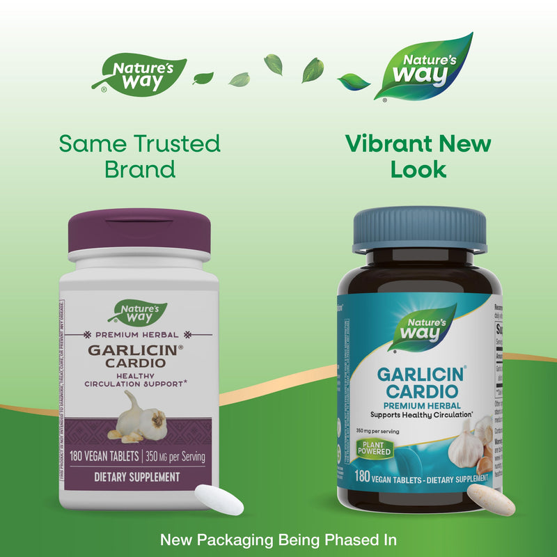[Australia] - Nature's Way Premium Herbal Garlicin Cardio, 350 mg per serving, 180 Count 