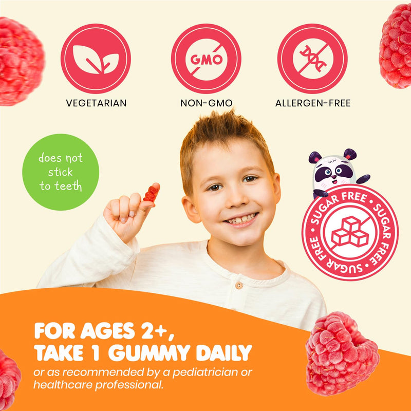 [Australia] - DR. MORITZ Sugar-Free Calm Magnesium Gummies for Kids and Adults - Kids Magnesium Gummies - Magnesium Citrate Gummies (60 Count (Pack of 2), Raspberry) 60 Count (Pack of 2) 