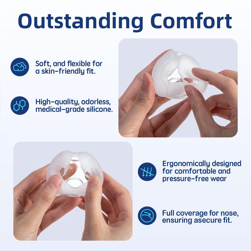 [Australia] - Replacement Nasal Cushion for ResMed AirFit N20, FSA/HSA Eligible, Compatible with Original Airfit N20 Frame, Reliable Seal & Perfect Fit Replacement Mask Cushion, Covers Nose, 2-Pack, Medium Medium-2Pack 