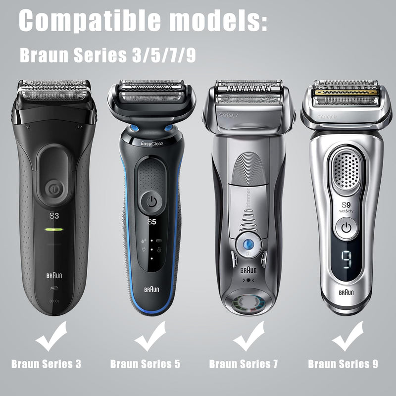 [Australia] - Classycoo Bag Case for Braun Series 3s/5s/7s/9s, Braun Series 3/5/7/9, Men's Electric Shaver, Hard Travel Carry Case, Razor Travel Case, Hard Travel Protective Case - Black Black 