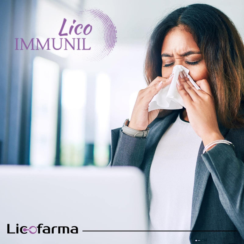 Lico Immunil Immune System Support Supplement | Quercetin, Lactoferrin, Zinc, Lycopene | Natural Immune Support | Immune Booster | 30 Vegetables Caps