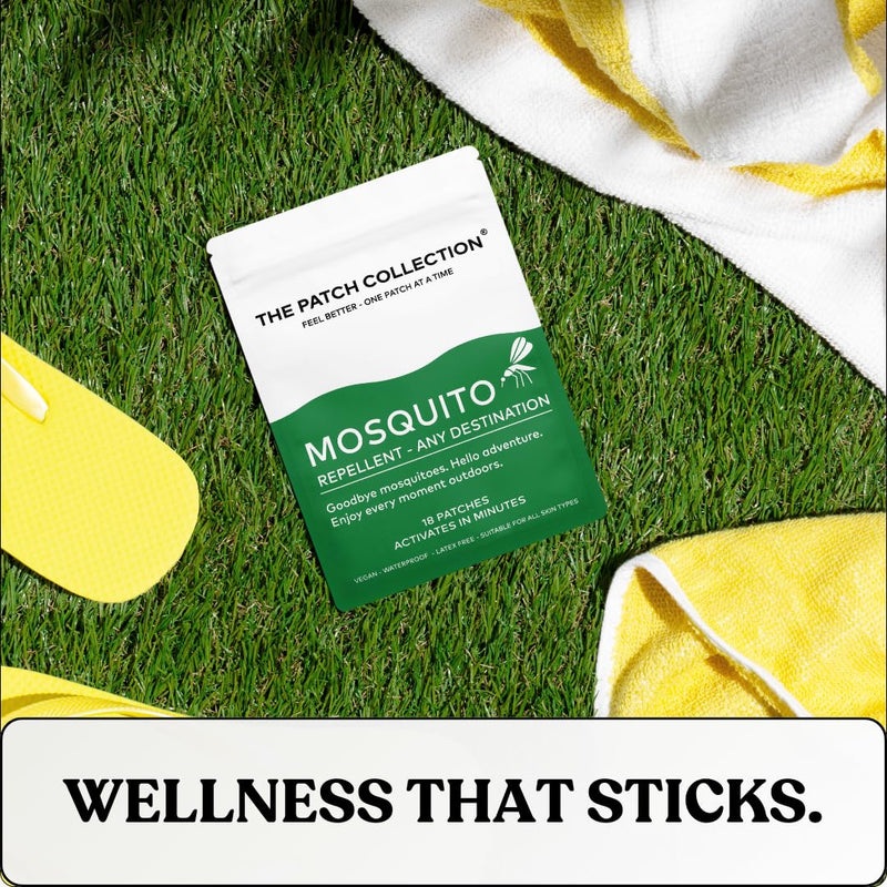 Mosquito Repellent Patch | Citronella, Peppermint, Lavender, Eucalyptus (Pack of 18)