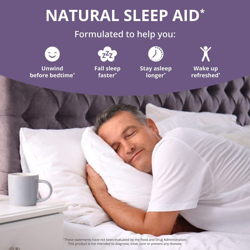 NuBest Sleep Xtra | Supports Healthy Sleep for Adults | Vitamin B6, Melatonin, Ashwagandha, Chamomile, Valerian & More - Non Habit-Forming | 60 Vegan Capsules |1 Month Supply 60 Count (Pack of 1)