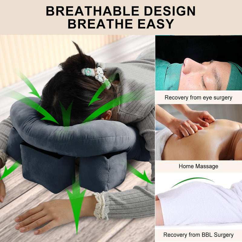 [Australia] - Face Down Pillow for Sleeping/After Eye Surgery, Face Down for Bed After BBL/Massage, Stomach Sleeping/Prone Pillow, Retinal Vitrectomy Recovery Equipment 