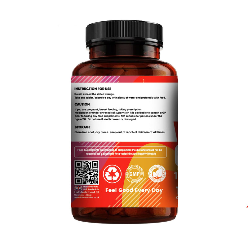 Multivitamin Tablets - Multivitamin for Men & Women -180 Tablets 1 Tablet a Day with Water -with Essential Multivitamins and Minerals Like Iron, Zinc, & Vitamins C -Vegan -Halal HALO Nutrition