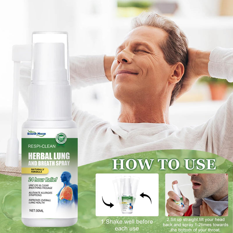 [Australia] - Herbal Lung Spray Pack of 3, Lung Cleansing Spray, Respiratory Herbal Lung Cleansing Spray, Herbal Lung Cleansing Spray, Suitable for Daily Use 