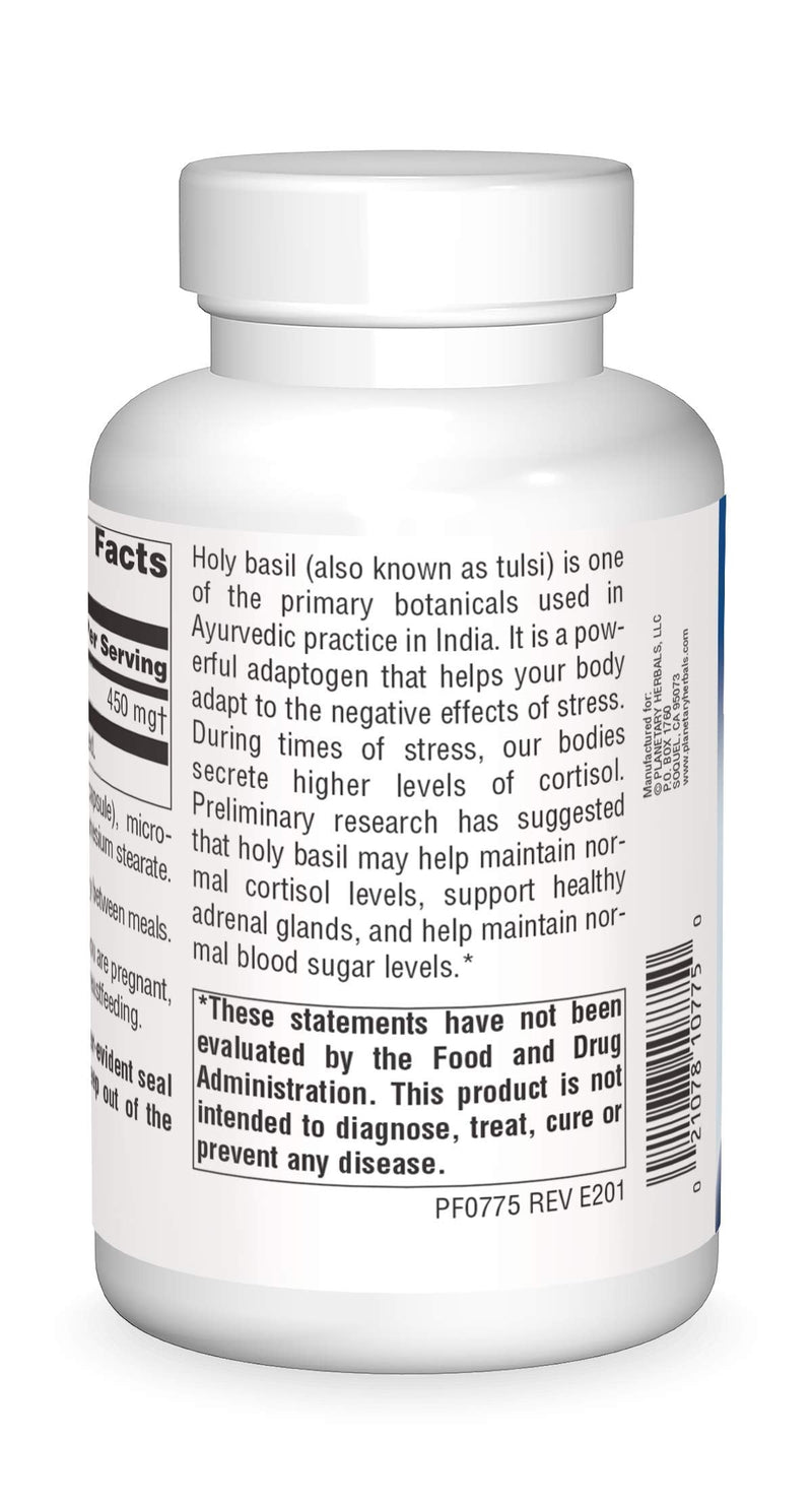 [Australia] - PLANETARY HERBALS Holy Basil Extract, Promotes Centered Calmness, 180 Count 
