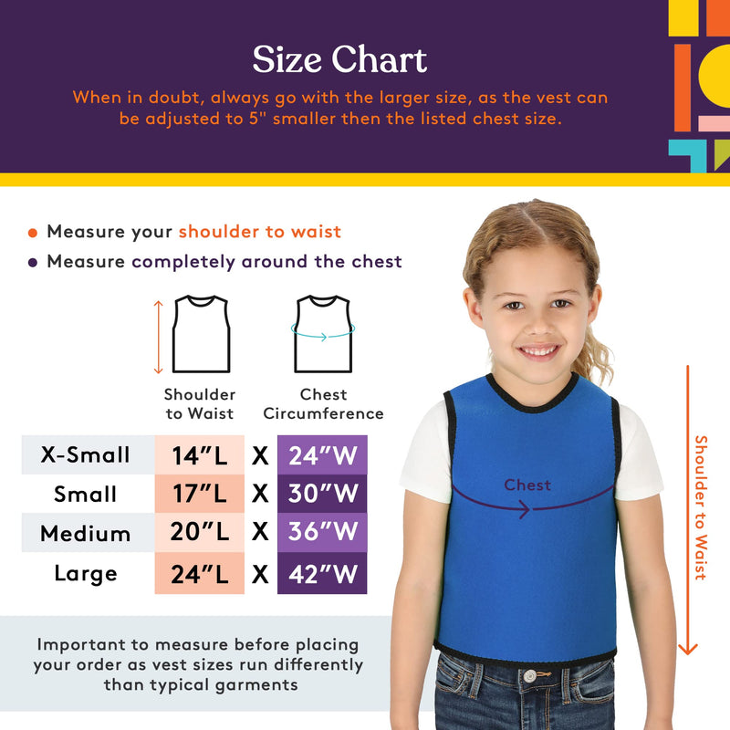 [Australia] - Special Supplies Sensory Compression Vest Deep Pressure Comfort (Blue, X-Small) X-Small (Pack of 1) Blue 