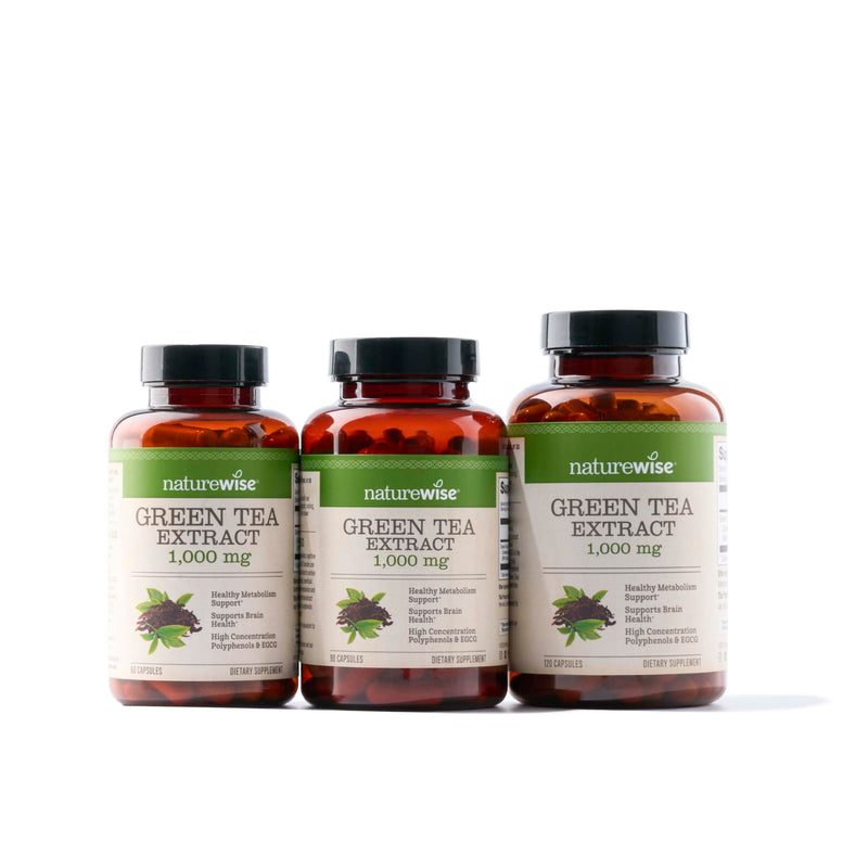 [Australia] - NatureWise Green Tea Extract Capsules 1000 mg - 50% EGCG & 98% Polyphenols - Extra Strength Antioxidants for Heart Health and Energy - Vegan, Gluten Free, Non-GMO - 60 Capsules[1-Month Supply] 60 Count (Pack of 1) 
