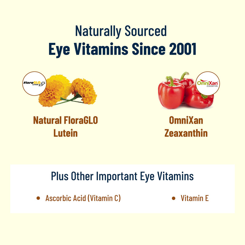 [Australia] - Zinc Free AREDS 2 Eye Vitamins - Zinc Free Eye Vitamins - Zeaxanthin Plus Lutein Eye Vitamins - Soy-Free VCaps - No Zinc and Copper 