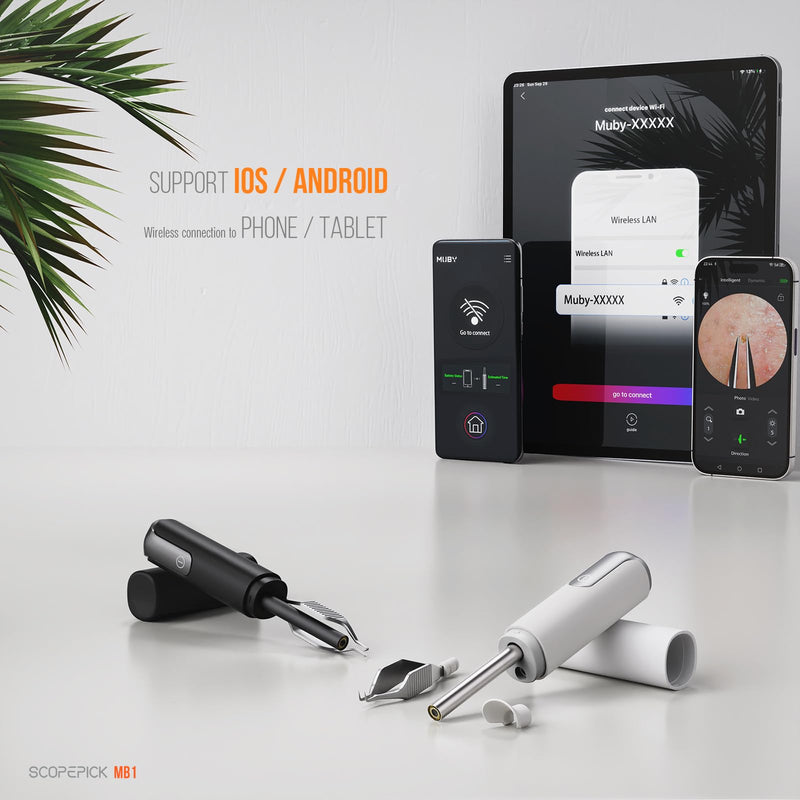 Blackhead Removal Tweezer with 1080p Camera, Ultimate Precision: Blackhead Removal with Camera - Perfect for Delicate Tasks! - - Ingrown Hair, Ear Hair Tweezer (Black) Black