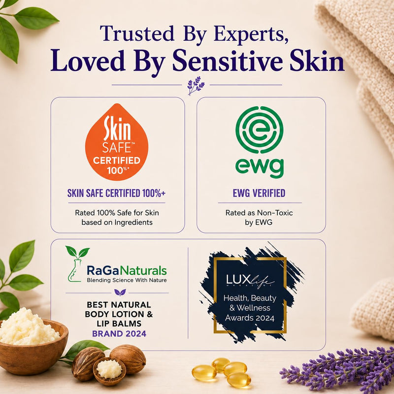RaGaNaturals Lavender Shea Butter Hand and Body Lotion, 8 Fl Oz - Moisturizing, Plant-Based, Vegan, with Argan, Avocado Oil & Vitamin E 8 Fl Oz (Pack of 1)