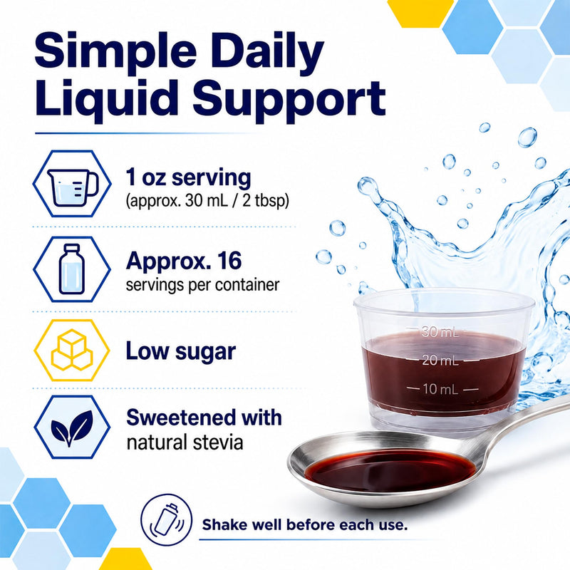 Neurobion Vitamin B12 B Complex Liquid Dietary Supplement - 16 Oz Citrus Flavor Drinkable Syrup for Daily Energy Support, Nervous System Health & Metabolism Booster Fast Absorbing Liquid Formula